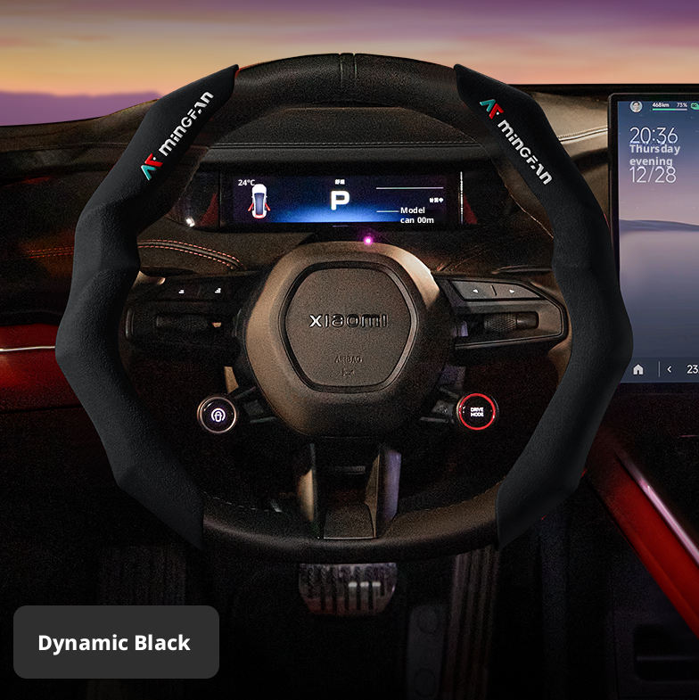 High-value steering wheel cover-red-2 pieces